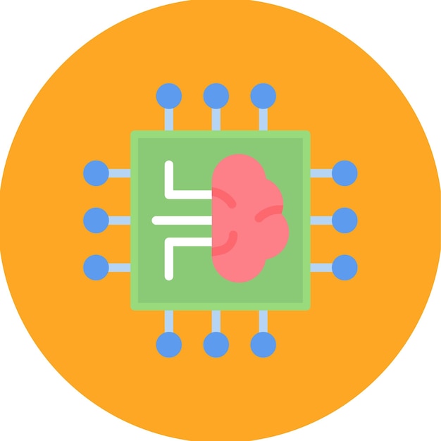 machine learning icon vector image can be used for cyberpunk