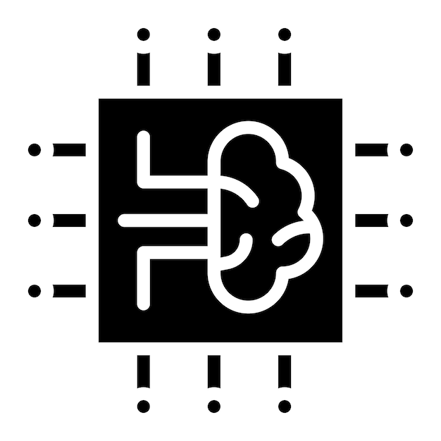 machine learning icon vector image can be used for cyberpunk