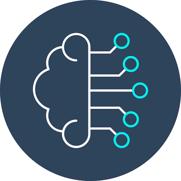 machine learning vector icon can be used for data analytics iconset