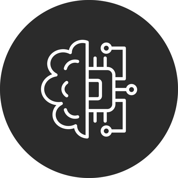 machine learning vector icon illustration of data analytics iconset
