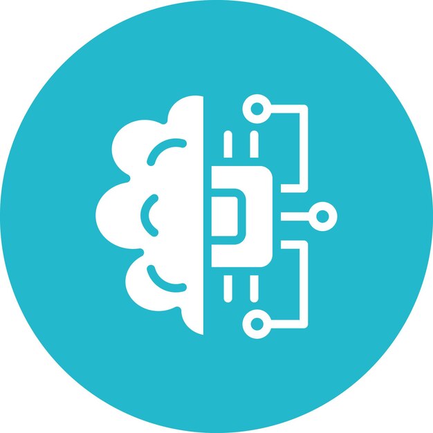 machine learning vector icon illustration of data analytics iconset
