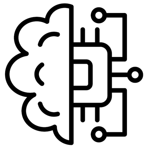 machine learning vector icon illustration of data analytics iconset