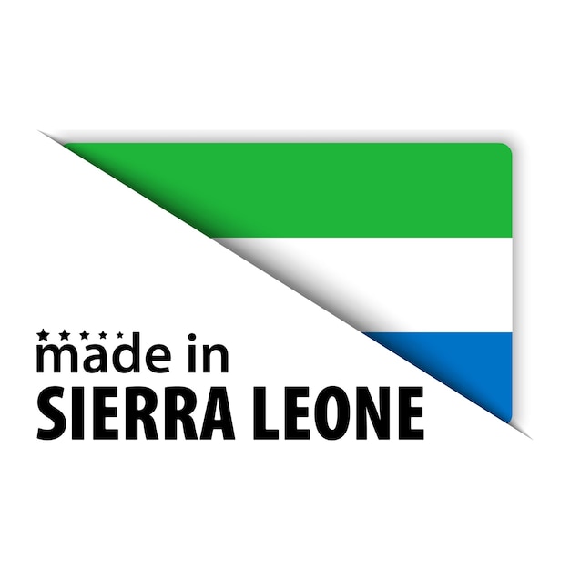 Made in Sierra Leone graphic and label