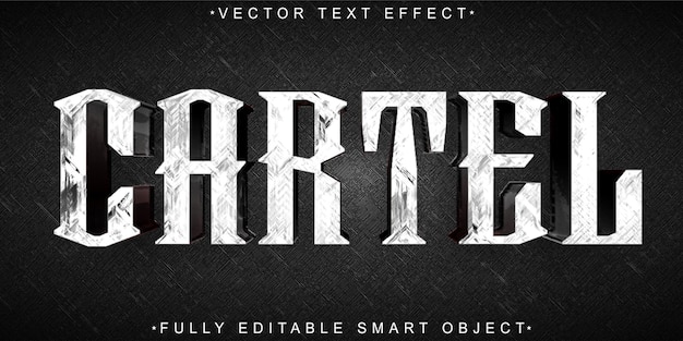Mafia Cartel Red Dark Vector Fully Editable Smart Object Text Effect