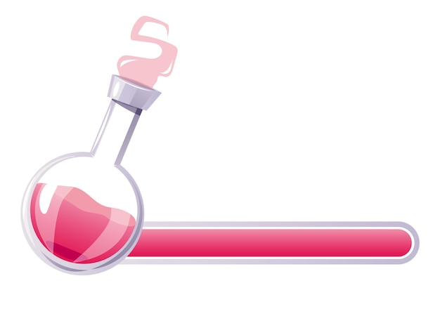 magic potion progress elixir bottles bar set mobile video game health energy resource concept