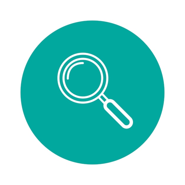 Magnifier line icon outline vector sign linear pictogram isolated on white logo illustration