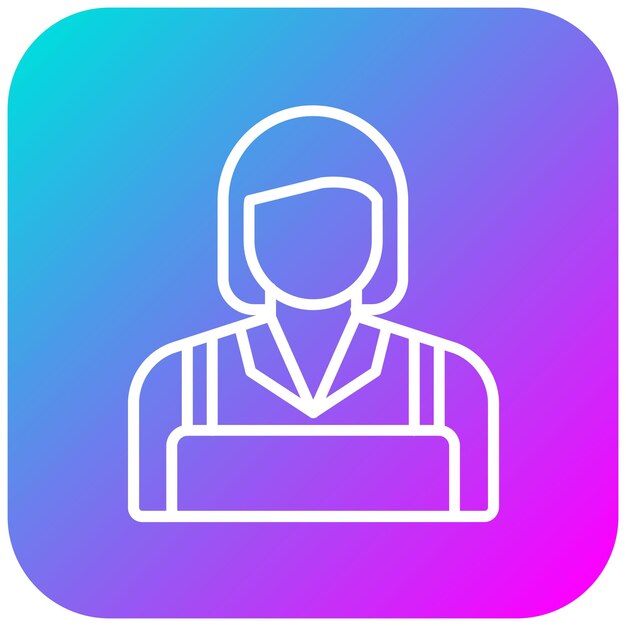 Maid vector icon Can be used for Cleaning and Dusting iconset