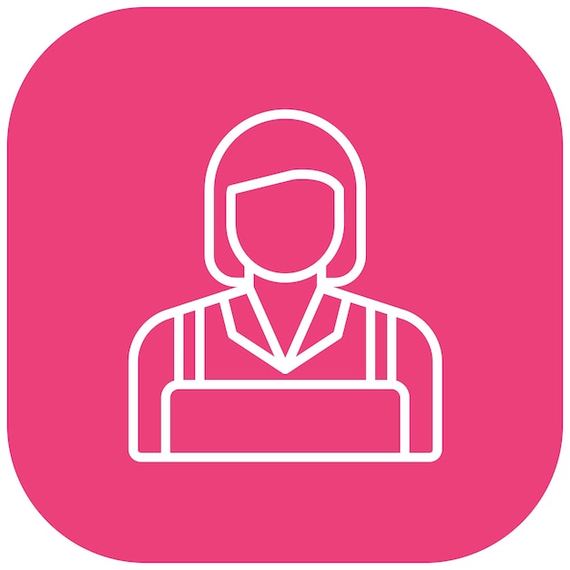 Maid vector icon Can be used for Cleaning and Dusting iconset
