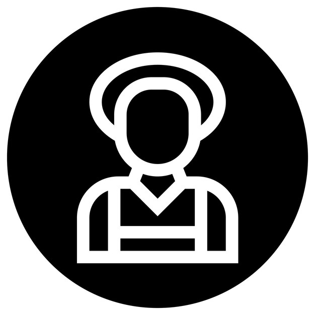Maid Vector Icon Design Illustration