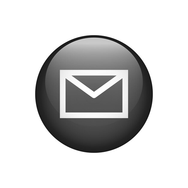 Mail icon sign Button for graphic design website or app Vector illustration