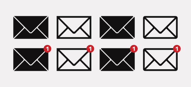 Mail notification icons