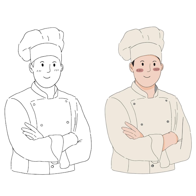 male chef element design for templates