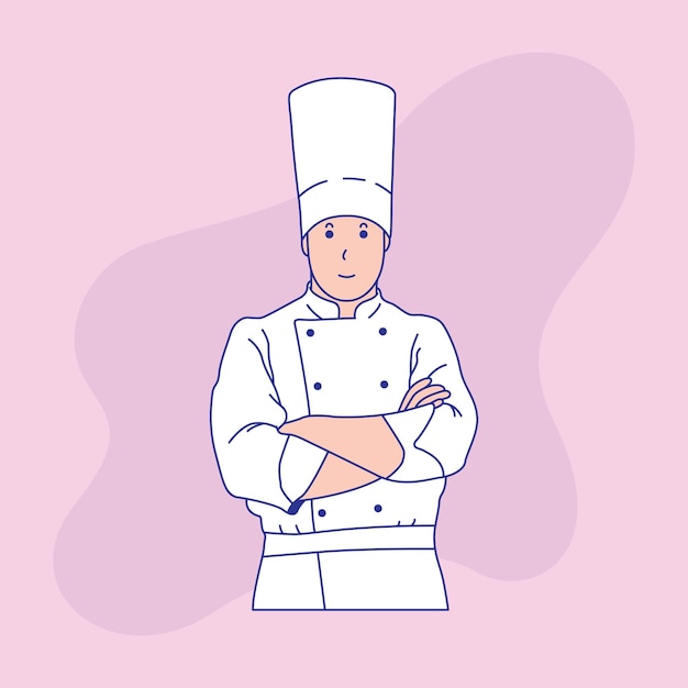 male chef in a chef's hat