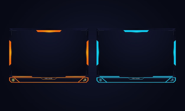 Mall för Twitch Overlay-livestreamset