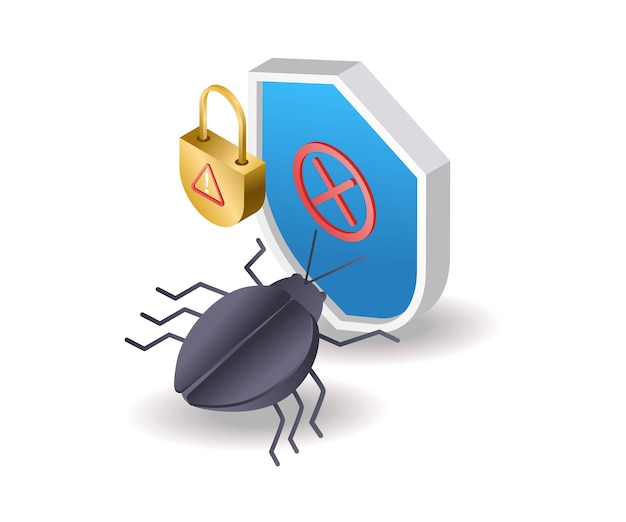 Malware viruses attack system security