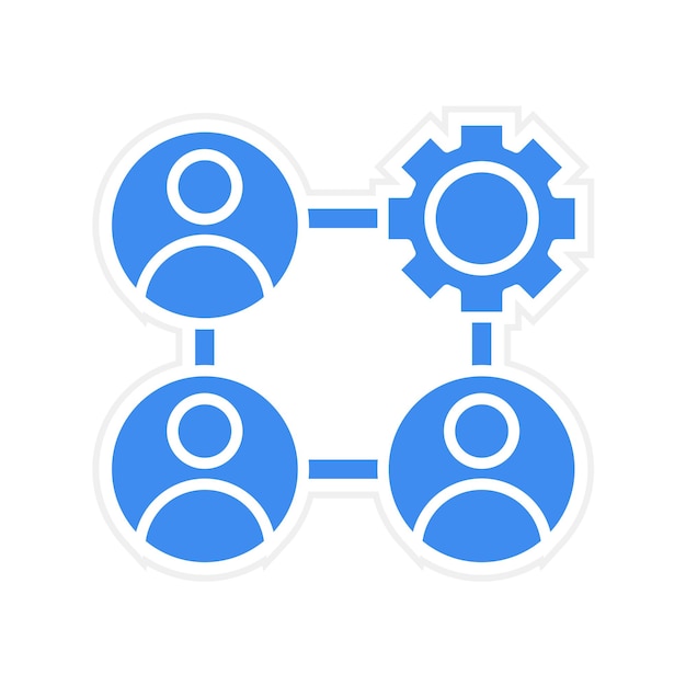 management team icon vector image can be used for human resource
