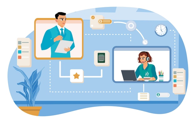 managers assign tasks and feedback on projects to employees online
