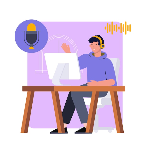 Mand Doing Streaming and Podcast online