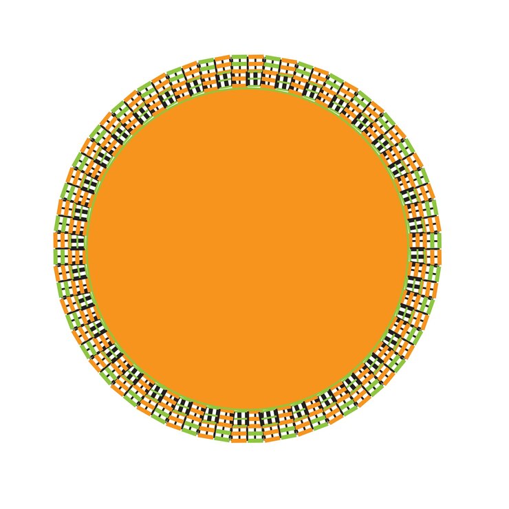 mandala circle fabric