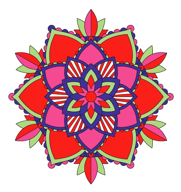 mandala patterns on isolated 