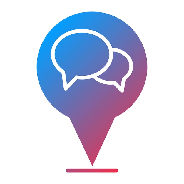 Map Chat icon vector image Can be used for Map and Navigation