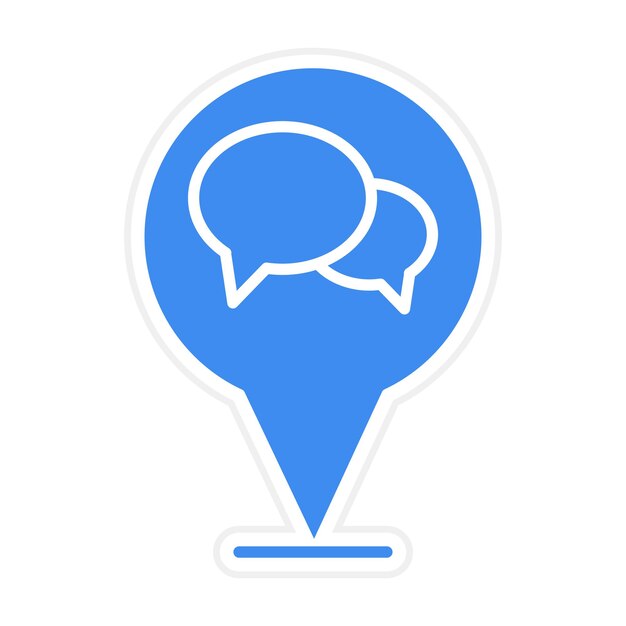 Map Chat icon vector image Can be used for Map and Navigation