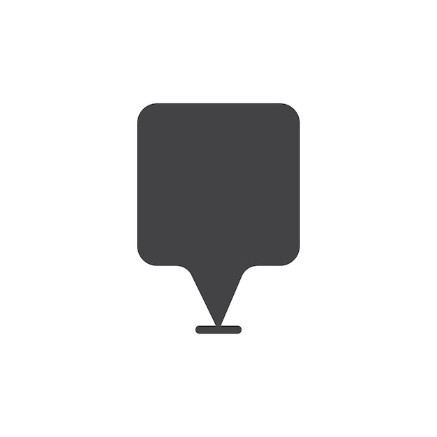 Map Marker icon Symbol mark in filled style