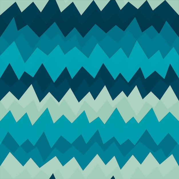 Marine zigzag seamless pattern with grunge effect