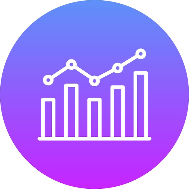 Market Statistics vector icon illustration of Business Startup iconset