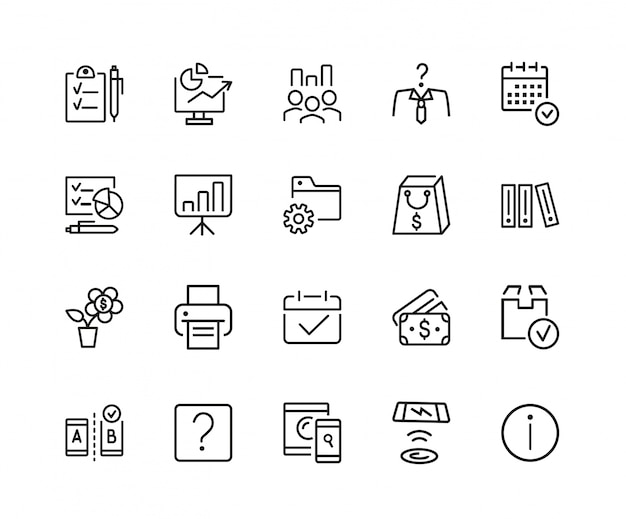 Marketing icon set