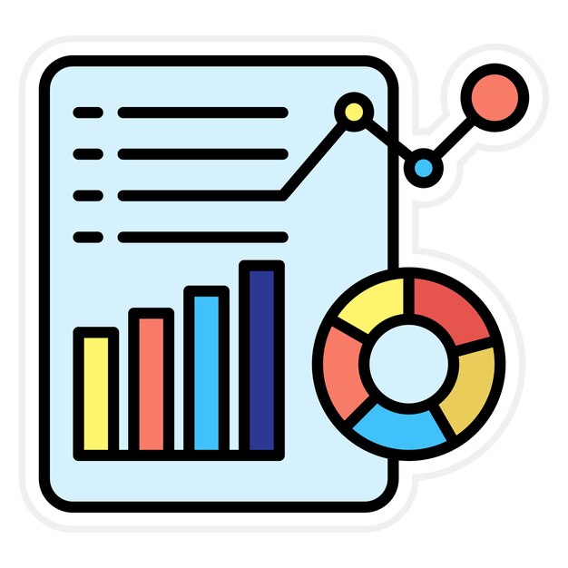 Marketing Report icon vector image Can be used for Marketing