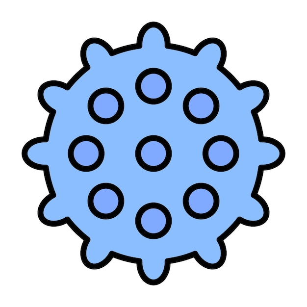 Massage Ball Flat Illustration