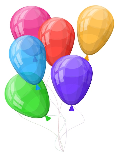 Massevis af flyvende balloner. Festlig fest med farve balloner baggrund. Grand Opening Card