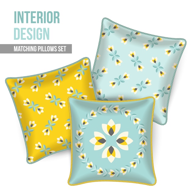 Matching pillows set