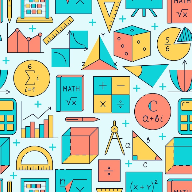 math seamless pattern