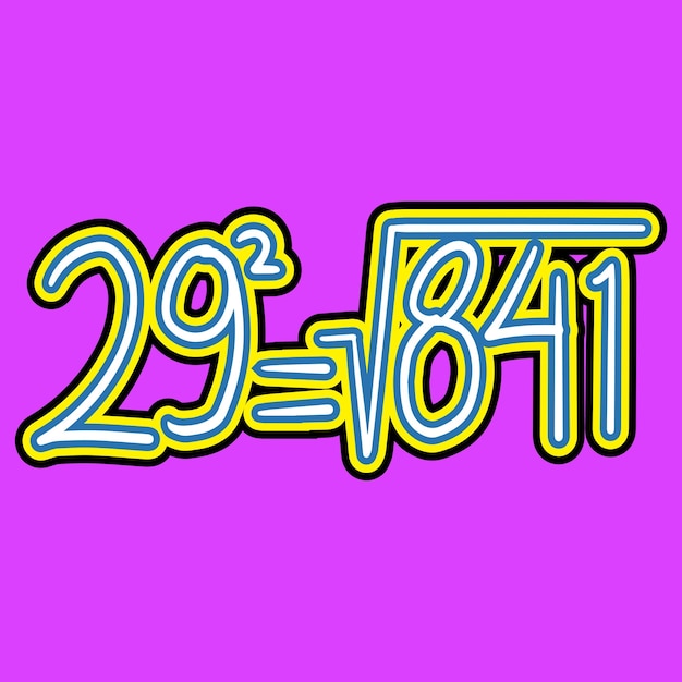 Mathematics Square Root of Number Twenty Nine