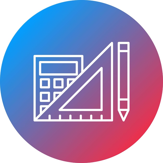 mathematics tools icon vector image can be used for back to school
