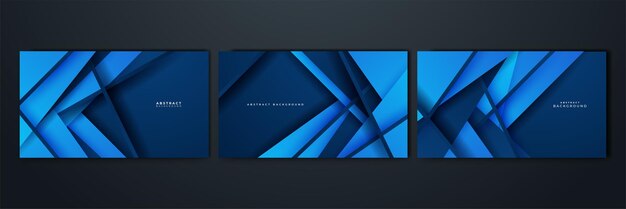 Mavi geometrik arka planlı soyut tasarım Mavi banner arka planı Vektör soyut grafik tasarım banner desenli arka plan şablonu