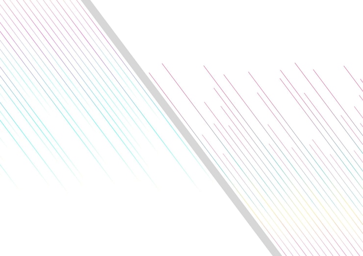 Vektör mavi pembe minimal hatlar soyut fütüristik teknoloji arka planı