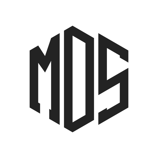 MDS Logo Design Initial Letter MDS Monogram Logo using Hexagon shape