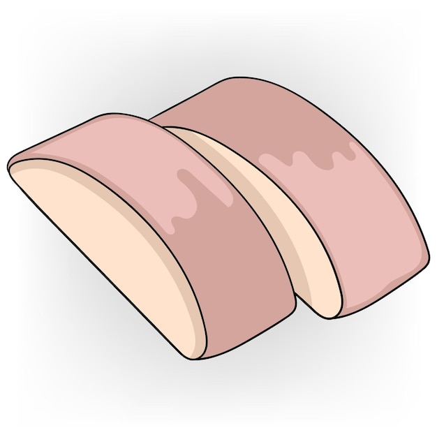Meat food coated in flour and fried