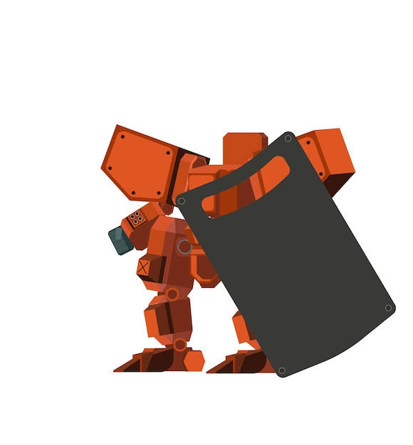 mecha robot spider animation