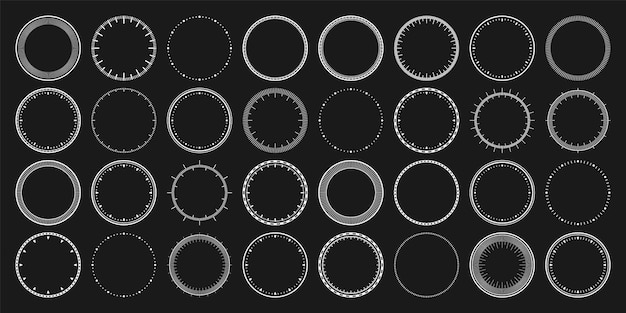 Mechanical clock faces bezel white watch dial with minute and hour marks timer or stopwatch element
