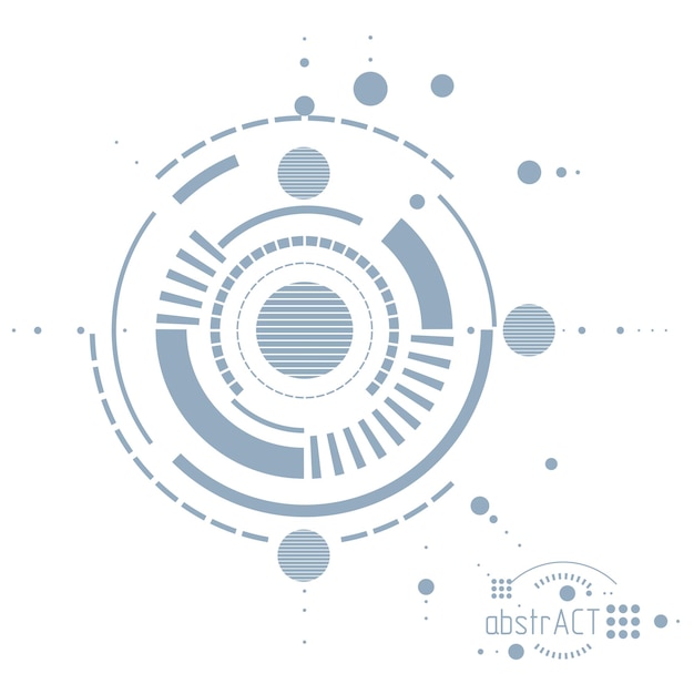 Mechanical engineering technology vector abstract background, cybernetic abstraction with innovative industrial schemes.