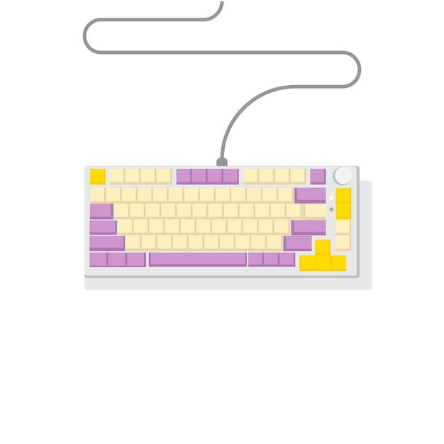 Mechanical Keyboard 75 layout Computer Keyboard Keyboard Icon Illustration