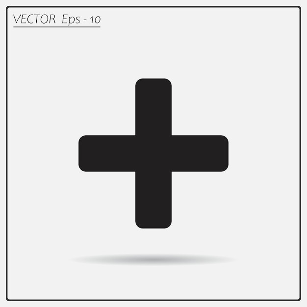 Medical cross symbol Vector illustration on a light background Eps 10