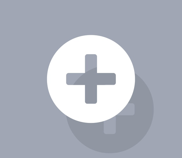 Medical cross vector icon