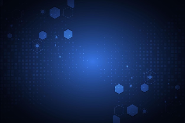 Medical Hexagon style dot background design.