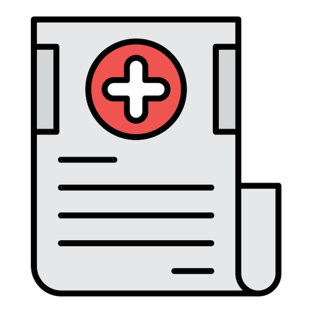 Medical Report Flat Illustration