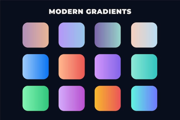 Mega set collection soft pastel gradients palettes combinations Premium Vector Best Callection
